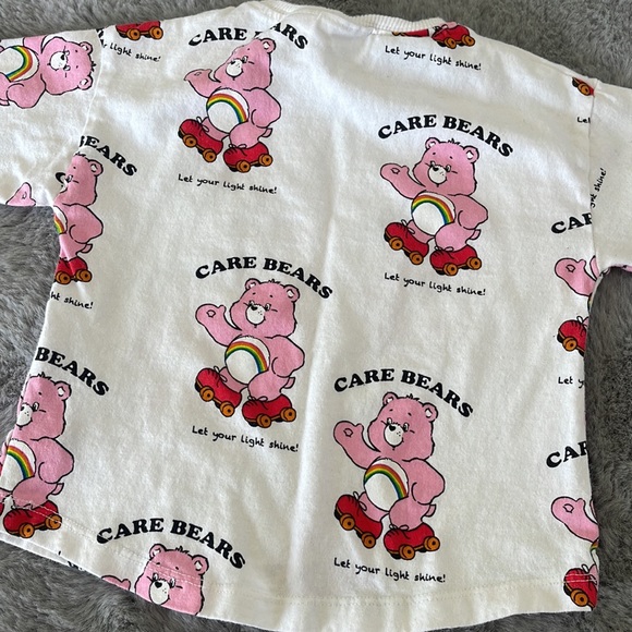 Zara Care Bears Shirt Sz 9-12M Roller Skating - Picture 5 of 5